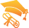 Icon representing education donation